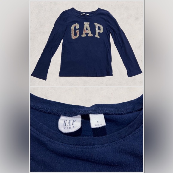 GAP Kids Girl's Set of Flippy Sequin Long Sleeve Shirts- Size Small - Picture 3 of 8